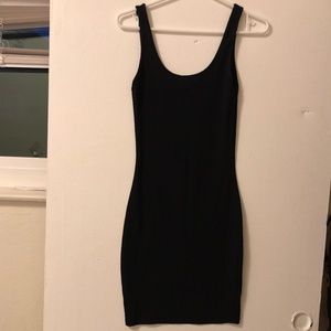 Zara Tight Stretchy Material Black Dress Size: S